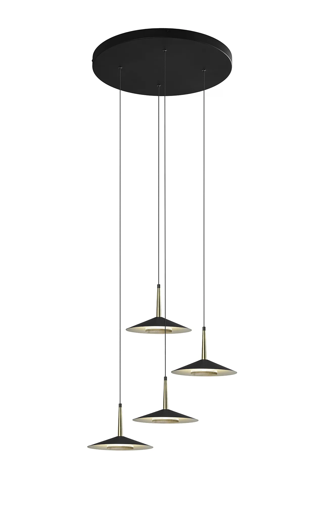 M7476  Orion Round Pendant 4 Light 32W LED